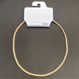 Sterling Forever 14K Gold Plated Brandy Chain Necklace